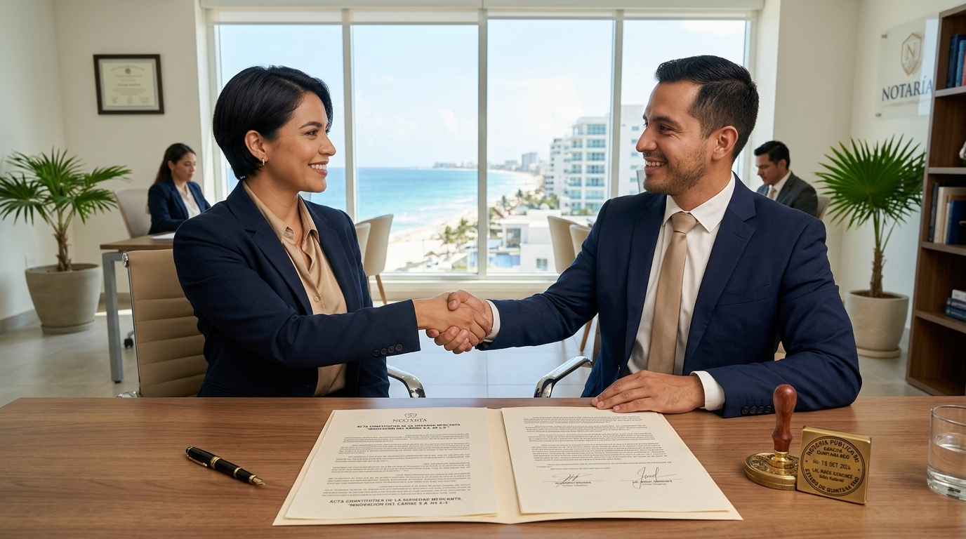 Cómo constituir una sociedad o empresa en Cancún ante notario